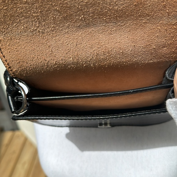 Vera Pelle black leather crossbody bag - Picture 4 of 5